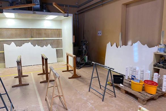 peinture panneaux bois